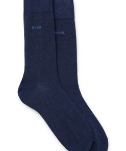 Hugo Boss Socks-Two-pack of regular-length socks in stretch cotton-hugoboss