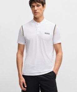 Hugo Boss Polo Shirts-BOSS x Matteo Berrettini active polo shirt with moisture control-boss near me