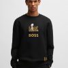 Hugo Boss T-Shirts-BOSS x NFL stretch-cotton T-shirt with gold-tone artwork-hugo boss near me 4