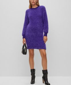 Hugo Boss Dresses-Sparkly knitted dress with cut-out back-hugo boss near me 2