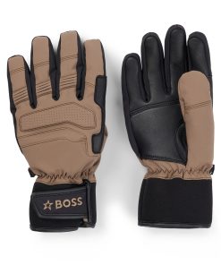 Hugo Boss Hats and Gloves-BOSS x Perfect Moment mixed-material ski gloves with leather-boss outlet