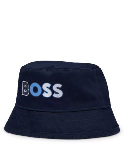 Hugo Boss-Baby bucket hat with multi-colored logo print-hugo by hugo boss 2