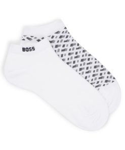 Hugo Boss Socks-Two-pack of ankle socks-boss near me