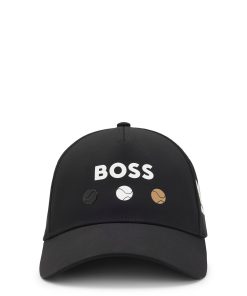 Hugo Boss-Logo-detailed cap in stretch nylon-hugo 2