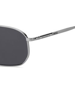 Hugo Boss Eyewear-Silver-tone sunglasses with tubular temples-hugo boss sale 2