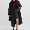 Hugo Boss Jackets and Coats-Oversize-fit trench coat in faux leather-hugo boss near me 4