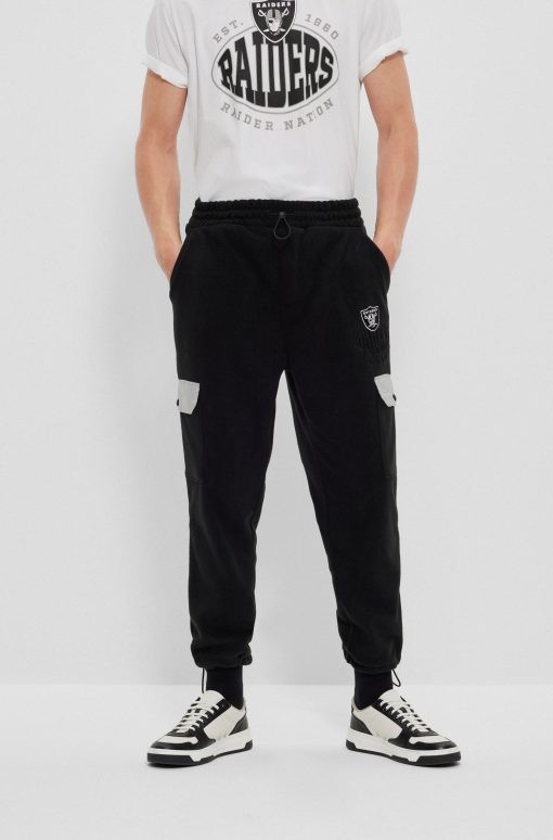 Hugo Boss Sweatshirts and Jogging Pants-BOSS x NFL fleece tracksuit bottoms with collaborative branding-hugo boss store