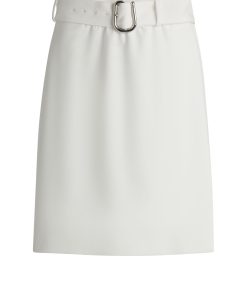 Hugo Boss Skirts-Mini skirt with wrap front and buckled belt-hugo by hugo boss 2