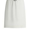 Hugo Boss Skirts-High-waisted A-line skirt with gathered details-hugo boss store 3