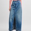 Hugo Boss Pants-Wide-leg relaxed-fit jeans in distressed denim-hugo boss near me 3