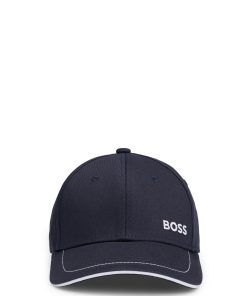 Hugo Boss-Cotton-twill cap with embroidered logo and metal buckle-hugo boss sale 2