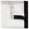 Hugo Boss Ties and Pocket Squares-Silk pocket square with branding and printed border-hugo by hugo boss 3