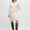 Hugo Boss Dresses-Relaxed-fit shirt dress with concealed closure-boss hugo 4