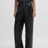 Hugo Boss-Regular-fit high-rise trousers in plissé crepe-hugo by hugo boss 4