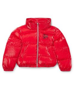 Hugo Boss-Kids’ hooded puffer jacket in film-coated crinkle fabric-boss near me