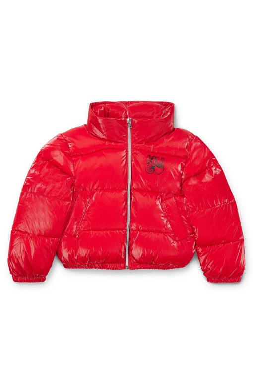 Hugo Boss-Kids' hooded puffer jacket in film-coated crinkle fabric-boss near me