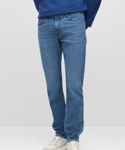 Hugo Boss Pants-Slim-fit jeans in blue comfort-silk denim-boss outlet