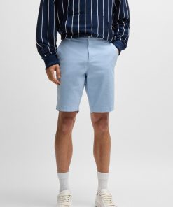 Hugo Boss Pants-Slim-fit shorts in stretch-cotton twill-hugo