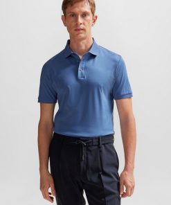 Hugo Boss Polo Shirts-Regular-fit polo shirt in mercerized Italian cotton-hugo