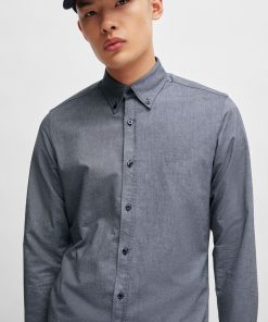 Hugo Boss Shirts-Button-down regular-fit shirt in Oxford cotton-hugoboss 2