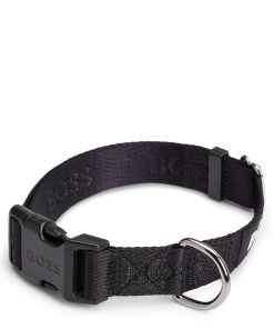 Hugo Boss Dog Accessories-Dog collar with jacquard logo detailing-hugo boss near me