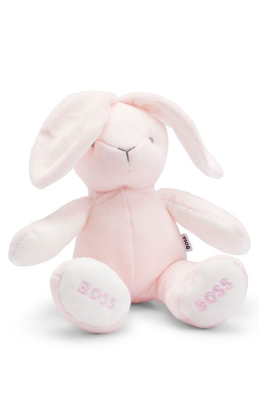 Hugo Boss-Baby faux-fur cuddly toy with embroidered logos-hugo boss outlet