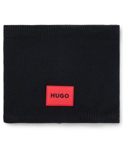 Hugo Boss-Kids’ snood with red logo label-hugo boss store near me