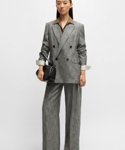 Hugo Boss Tailored Jackets-Regular-fit double-breasted blazer-boss hugo 2