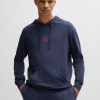 Hugo Boss Sweatshirts and Jogging Pants-Tracksuit bottoms with tape and logo-hugo boss store 4