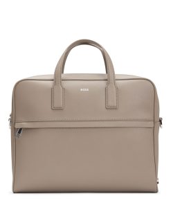 Hugo Boss Bags-Structured document case with logo lettering-hugo boss near me