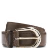 Hugo Boss Belts-Italian-leather belt with logo buckle-hugo boss outlet 4