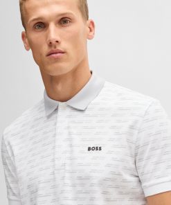 Hugo Boss Polo Shirts-Paddy polo shirt in printed stretch cotton-hugo boss store near me 2