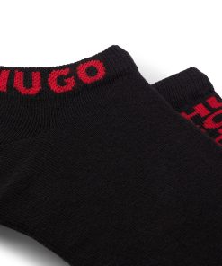 Hugo Boss Socks-Two-pack of ankle socks with logos-hugo 2