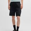 Hugo Boss Sweatshirts and Jogging Pants-Stretch-cotton shorts with embossed artwork-hugoboss 3