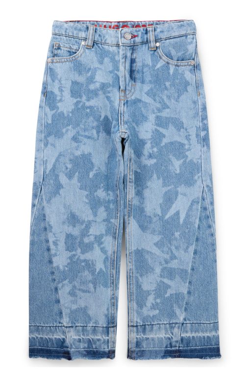 Hugo Boss-Kids' relaxed-fit jeans in star-print cotton denim-hugo