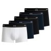 Hugo Boss Underwear-Three-pack of stretch-cotton trunks with logo waistbands-hugo boss outlet 3