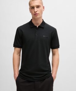 Hugo Boss Polo Shirts-Regular-fit polo shirt with logo detail-boss near me