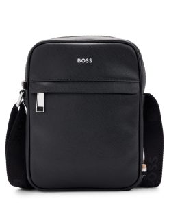 Hugo Boss Bags-Reporter bag with signature stripe and logo detail-boss outlet