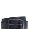 Hugo Boss Belts-Italian-leather belt with polished gunmetal buckle-hugo 3