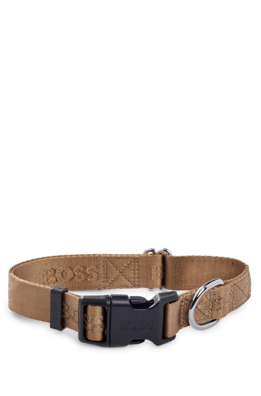 Hugo Boss Dog Accessories-Dog collar with jacquard logo detailing-hugo by hugo boss