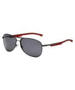 Hugo Boss Eyewear-Sporty metal sunglasses with mixed-material temples-hugo