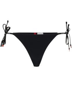 Hugo Boss-Tie-side bikini bottoms with logo print-hugo by hugo boss