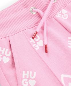 Hugo Boss-Kids’ tracksuit bottoms with hearts and logos-boss near me 2