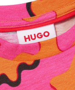 Hugo Boss-Kids’ T-shirt with seasonal print and logo label-boss store 2