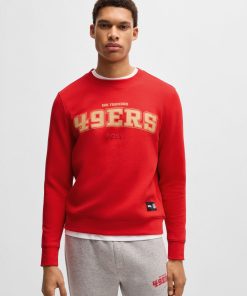 Hugo Boss Tracksuits-BOSS x NFL regular-fit sweatshirt with special branding-hugoboss