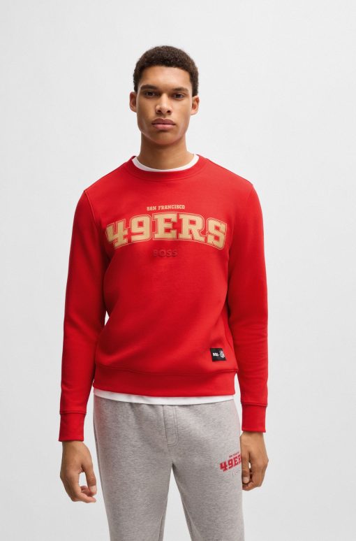 Hugo Boss Tracksuits-BOSS x NFL regular-fit sweatshirt with special branding-hugoboss