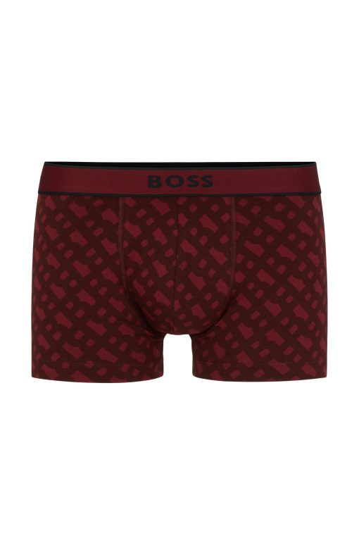 Hugo Boss Underwear-Seasonal-print trunks in cotton with stretch-hugo