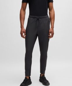 Hugo Boss Sweatshirts and Jogging Pants-Active-stretch tracksuit bottoms with decorative reflective details-hugo boss store near me