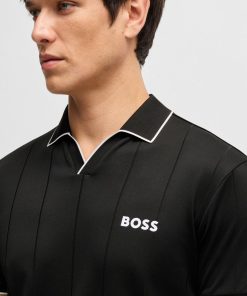 Hugo Boss Polo Shirts-BOSS x Matteo Berrettini active polo shirt with four-way stretch-hugo boss sale 2