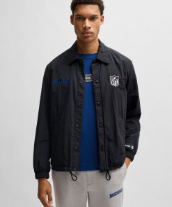 Hugo Boss Jackets and Coats-BOSS x NFL water-repellent jacket with embroidered branding-hugo boss sale